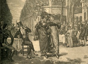 Beaus and belles okresu regencji, początek XIX w. ok. 1890 r.