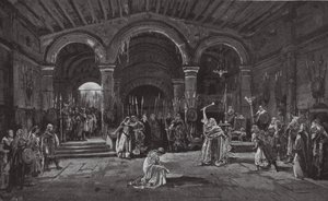 Scena z Króla Leara (litografia) autorstwa Henry Hawes Craven Green