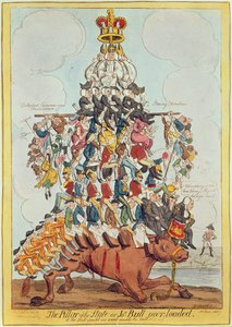 Filar państwa, czyli John Bull Overloaded, po Cruikshank w 1819, 1827 (patrz 22565)