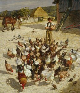 Farma w Sussex autorstwa Henry Herbert La Thangue
