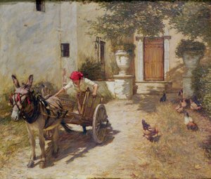 Scena na podwórku, 1905
