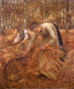 Gathering Bracken, ok. 1899 autorstwa Henry Herbert La Thangue