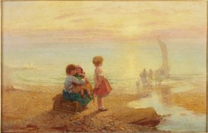 Wczesny poranek na wybrzeżu autorstwa Henry Hetherington Emmerson