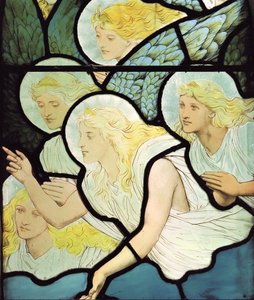 Anioły, 1882 (witraż) autorstwa Henry Holiday