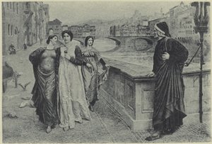 Dante i Beatrice (fotograwiura) autorstwa Henry Holiday