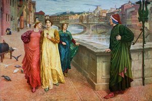 Dante i Beatrice, 1883, 1912.