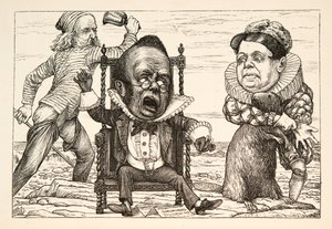 Tak wielki był jego strach, że jego kamizelka stała się biała jak pub. 1876. autorstwa Henry Holiday
