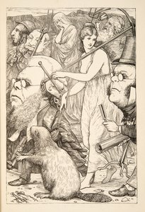 Podążać za nim z widłami i nadzieją”, z The Hunting of the Snark, Agony in Eight Fits, Lewisa Carrolla, wyd. 1876 autorstwa Henry Holiday