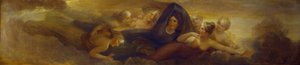Noc z Plejadami, 1834 (olej na mahoniowym panelu)
