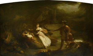 Spór Oberona i Titanii o Indian Boy, z Aktu II „Snu nocy letniej” Williama Szekspira, 1832