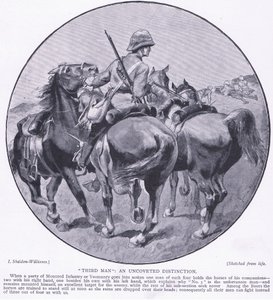 Trzeci człowiek odkryte wyróżnienie, z książki After Pretoria: The Guerilla War wydanej przez Harmsworth Brothers Limited, 1901 autorstwa Henry Inglis Jodrel Sheldon Williams