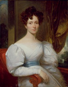 Portret Fanny Kemble Butler (1809-93) (olej na płótnie) autorstwa Henry Inman