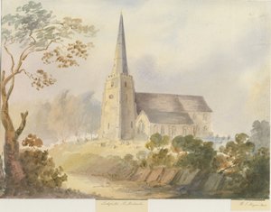 Lichfield - Kościół św. Michała: malarstwo akwarela