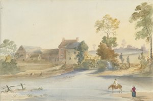 Seisdon Mill: malowanie akwarelą, bd [1844]