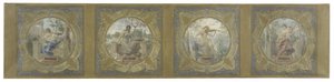 Szkic dla Galerii Lobau w paryskim ratuszu: Les Arts autorstwa Henry Jean Louis Boureau