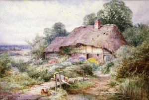 Łapanie Tiddlersów w Eastbury, Berkshire autorstwa Henry John Sylvester Stannard