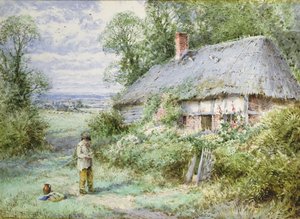 Dom Pasterza (akwarela) autorstwa Henry John Sylvester Stannard