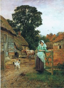 Przy bramie farmy autorstwa Henry John Yeend King