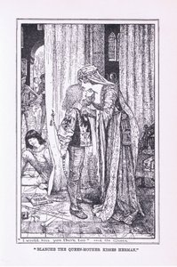Blanche, królowa matka całuje Hermana, 1912 autorstwa Henry Justice Ford