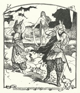 Dschemila dostaje głowę dupy (grawerowanie) autorstwa Henry Justice Ford
