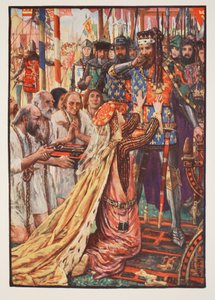 Edward III w Calais, ilustracja z „Historii Anglii” autorstwa C.R.L. Fletcher i Rudyard Kipling, 1911 autorstwa Henry Justice Ford