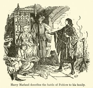 Harry Marland opisuje swoją rodzinę bitwę pod Poitiers autorstwa Henry Justice Ford