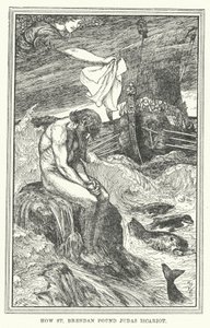 Jak św. Brendan znalazł Judasza Iskariotę (lito) autorstwa Henry Justice Ford
