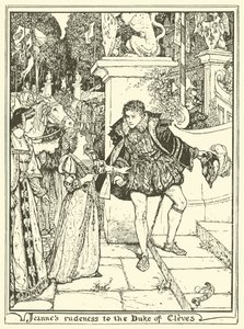 Jeannes Rudeness do księcia Kleve autorstwa Henry Justice Ford