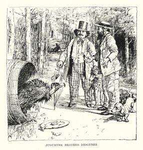 Jugurtha staje się Diogenesem (rycina) autorstwa Henry Justice Ford