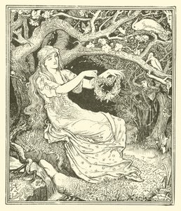 Książę Narcyz i Księżniczka Potentilla (grafika) autorstwa Henry Justice Ford