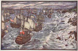 Quiberon Bay، 1759، د C.R.L لخوا د 