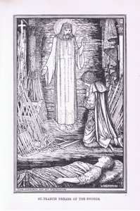 Św. Franciszek marzy o mieczach, 1912 autorstwa Henry Justice Ford
