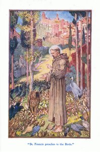 Św. Franciszek przemawia do ptaków, 1912 autorstwa Henry Justice Ford