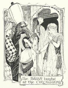 Bassa śmieje się z Czerkiesów (rycina) autorstwa Henry Justice Ford
