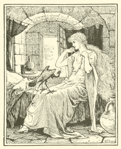 Niebieski Ptak (rycina) autorstwa Henry Justice Ford