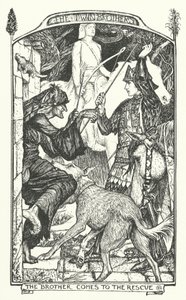 Brat przychodzi na ratunek (rycina) autorstwa Henry Justice Ford