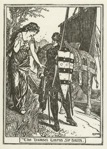 Dama ostrzega Sir Balina autorstwa Henry Justice Ford