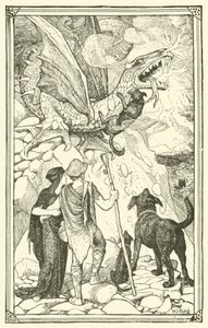Trzy psy (grawerowanie) autorstwa Henry Justice Ford