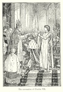 Koronacja Karola VII (litografia) autorstwa Henry Justice Ford