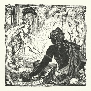 Udea odnajduje ludożercę (rycina) autorstwa Henry Justice Ford
