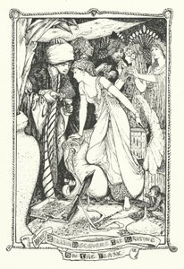 Zelida odkrywa pismo na piersiówce (rycina) autorstwa Henry Justice Ford
