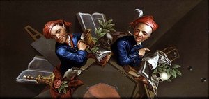 Anamorficzny Vanitas autorstwa Henry Kettle