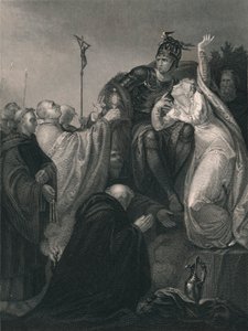 „Św. Augustyn przed Ethelbertem”, połowa XIX wieku. autorstwa Henry Lemon