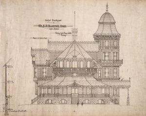 Dom dla pana S.W. Allerton, Jezioro Genewskie, Wisconsin: Elewacja Południowa autorstwa Henry Lord Gay