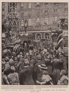 Serdeczne powitanie, powrót księcia Walii do Londynu z kontynentu autorstwa Henry Marriott Paget