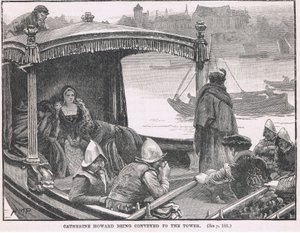Katarzyna Howard przeniesiona do wieży 1542 autorstwa Henry Marriott Paget
