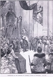 Koronacja cesarza Austrii na króla Węgier 1868 AD autorstwa Henry Marriott Paget