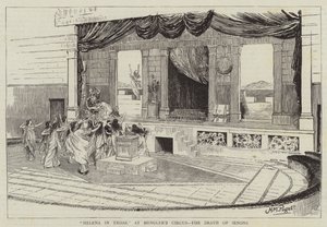 Helena w Troadzie, w cyrku Henglera, śmierć Oenona autorstwa Henry Marriott Paget