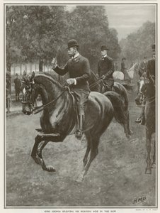 Codzienna przejażdżka króla Jerzego w Hyde Parku autorstwa Henry Marriott Paget