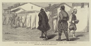 Kwestia wschodnia, turecki oficer i jego ordynans autorstwa Henry Marriott Paget